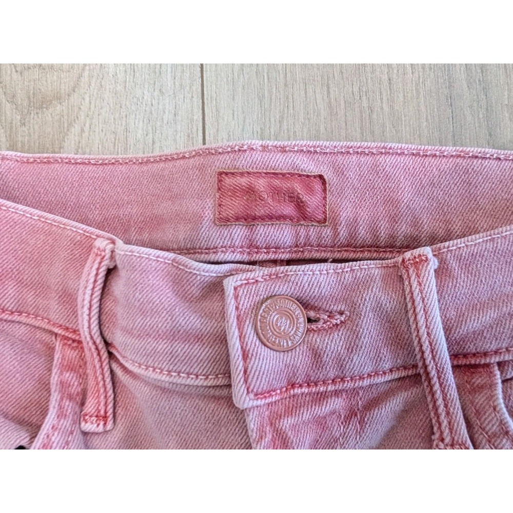 MOTHER Pink Cropped Ankle Jeans - Picture 3 of 11